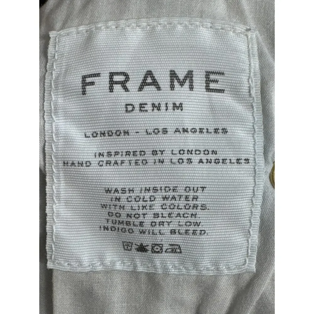 FRAME Le High Straight Jeans‎ in Broadway Medium Distressed Wash Size 28